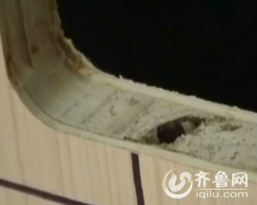 所謂的“馬六甲”進(jìn)口板材金玉其外敗絮其中。（視頻截圖）